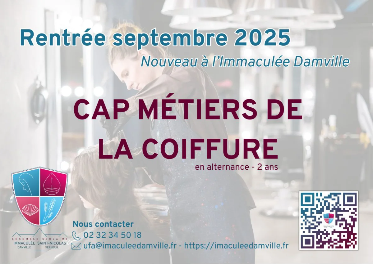 Invitation à s'inscrire au CAP Métiers de la coiffure